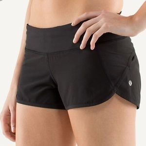 Lululemon black speed shorts